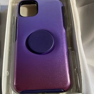 Otterbox 11 Pro Max case Violet dusk pop-socket